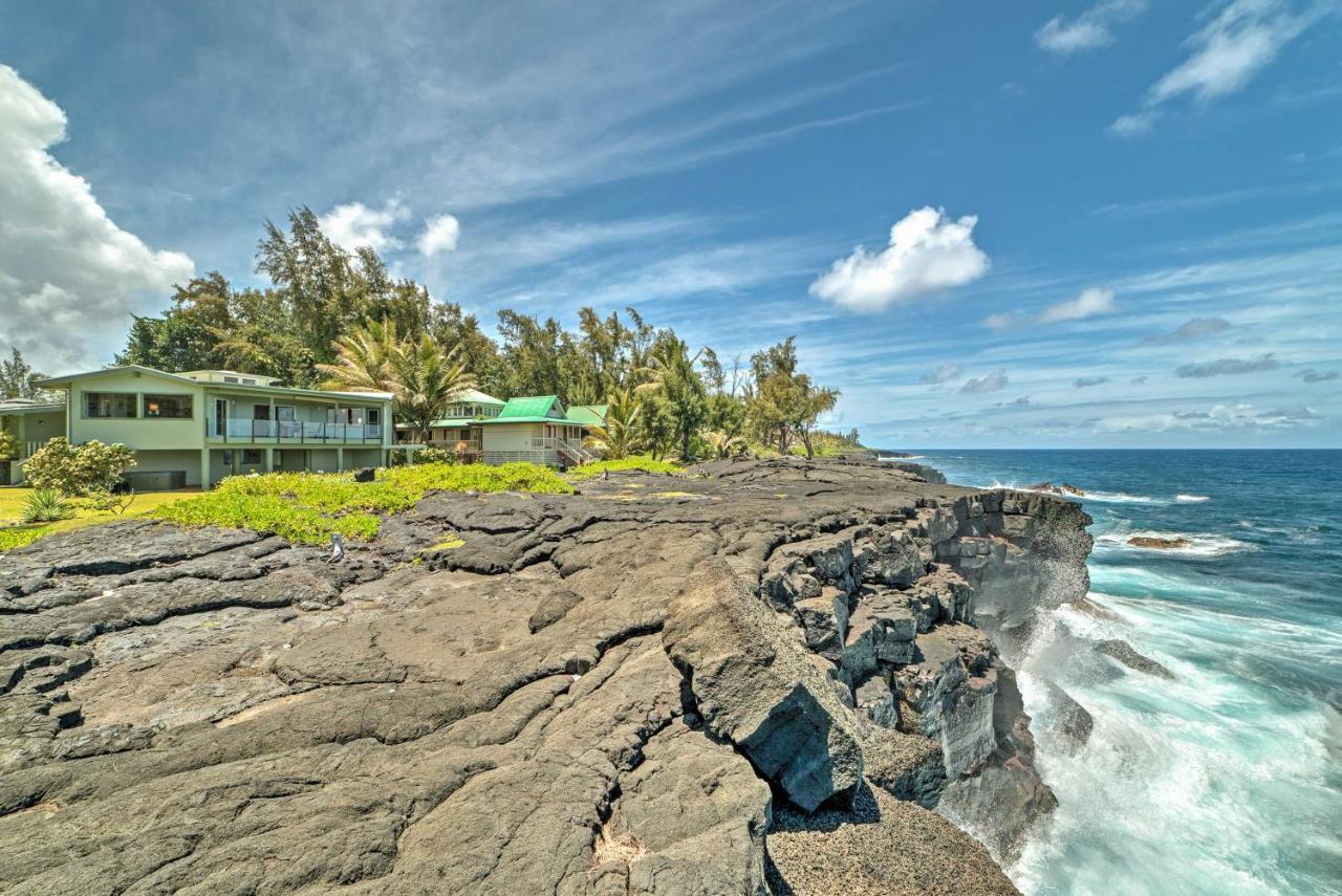 Direct Oceanfront, Big Island Home Keaau Exterior foto